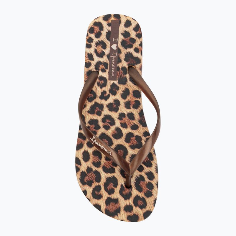 Moteriškos šlepetės per pirštą Ipanema Animal Print beige/bronze/bronze 5