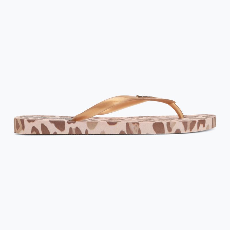 Moteriškos šlepetės per pirštą Ipanema Animal Print beige/gold 2