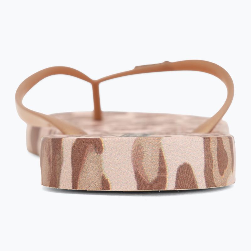 Moteriškos šlepetės per pirštą Ipanema Animal Print beige/gold 5