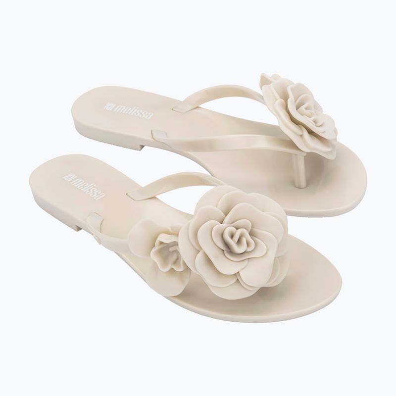 Moteriškos šlepetės per pirštą Melissa Harmonic Petals Ad beige 3
