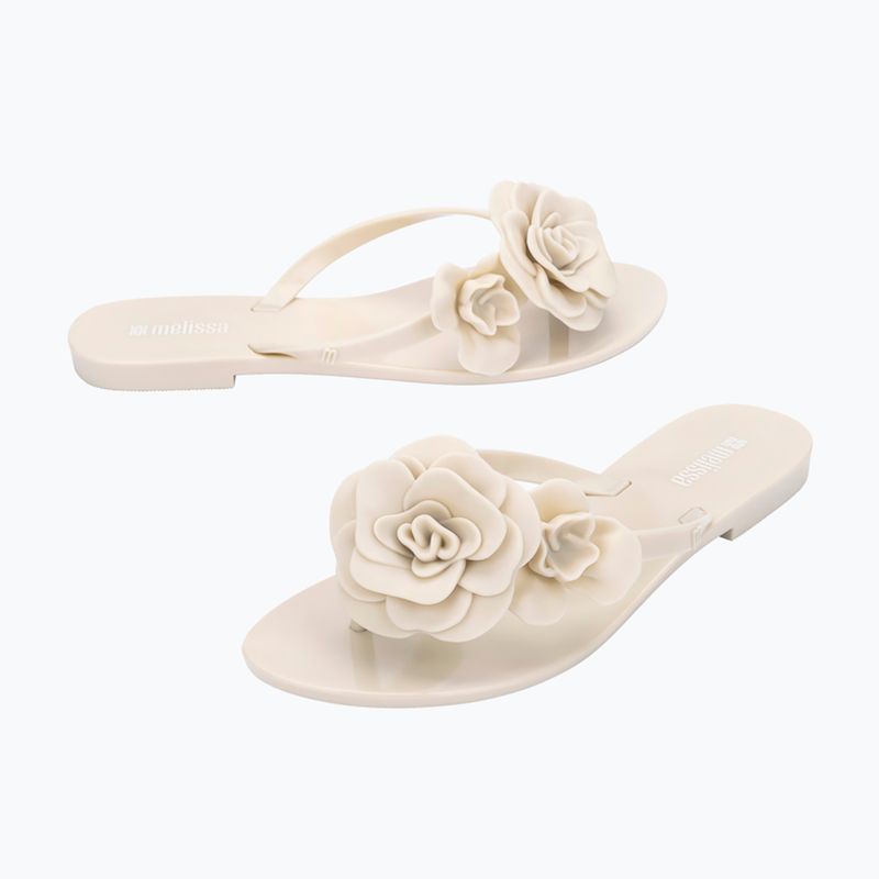 Moteriškos šlepetės per pirštą Melissa Harmonic Petals Ad beige 4