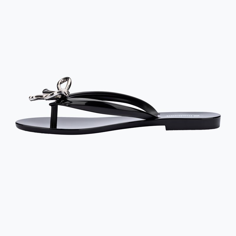 Moteriškos šlepetės per pirštą Melissa Harmonic Iris Ad black/silver 2