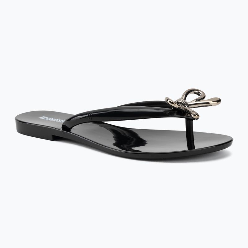 Moteriškos šlepetės per pirštą Melissa Harmonic Iris Ad black/silver