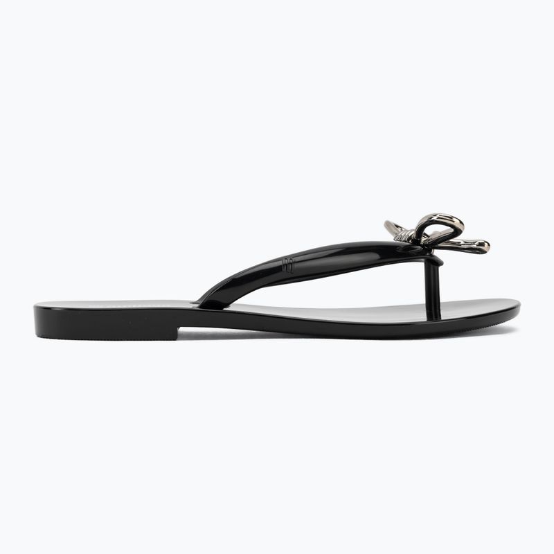 Moteriškos šlepetės per pirštą Melissa Harmonic Iris Ad black/silver 2
