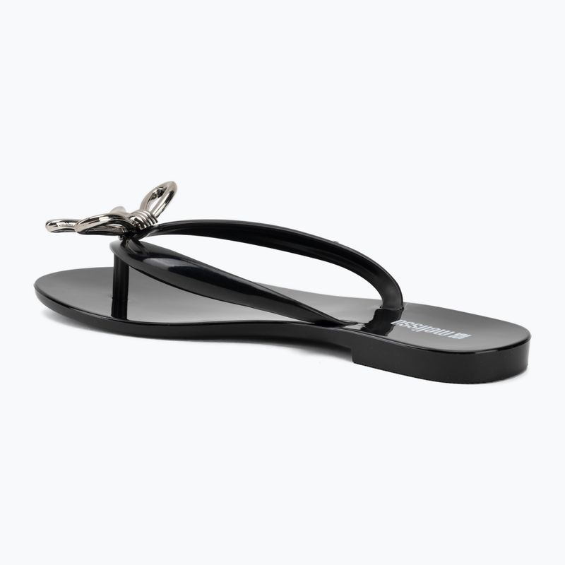 Moteriškos šlepetės per pirštą Melissa Harmonic Iris Ad black/silver 3