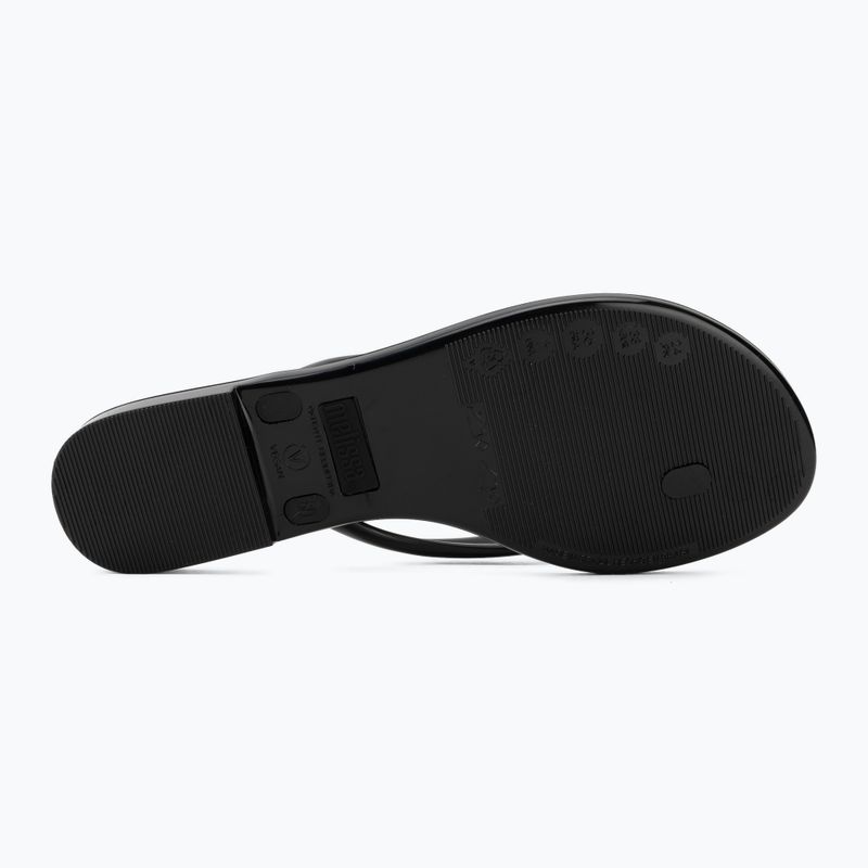 Moteriškos šlepetės per pirštą Melissa Harmonic Iris Ad black/silver 4
