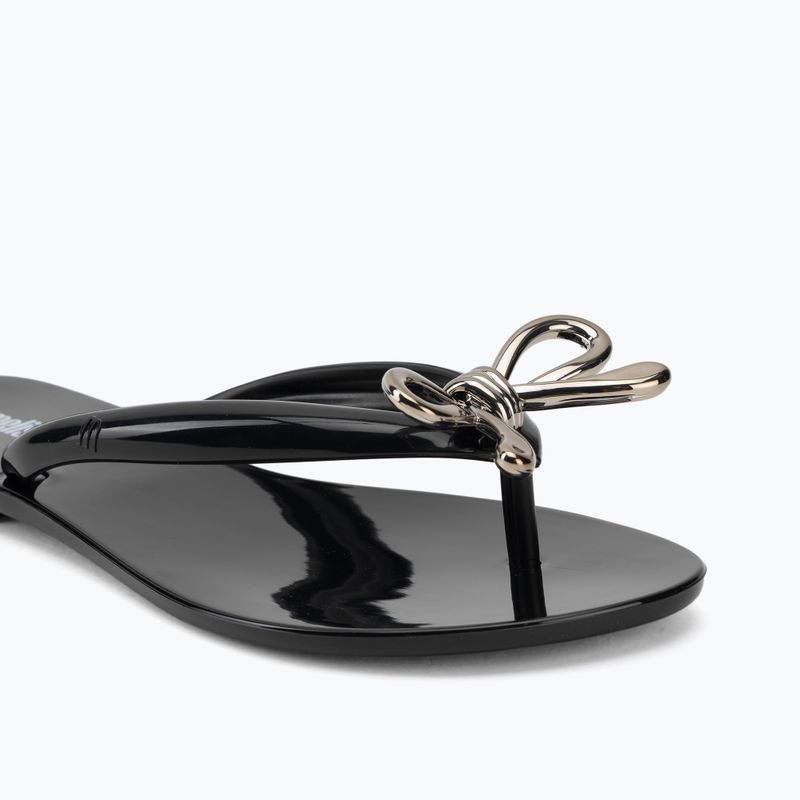 Moteriškos šlepetės per pirštą Melissa Harmonic Iris Ad black/silver 7