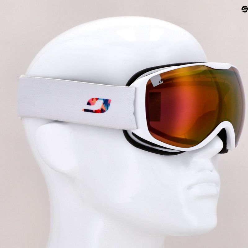 Julbo Pioneer balti/rožiniai/blyksniai rožiniai slidinėjimo akiniai J73119109 10