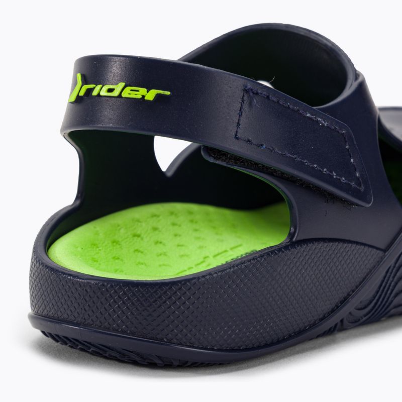 RIDER Comfy Baby mėlynos/žalios spalvos sandalai 8