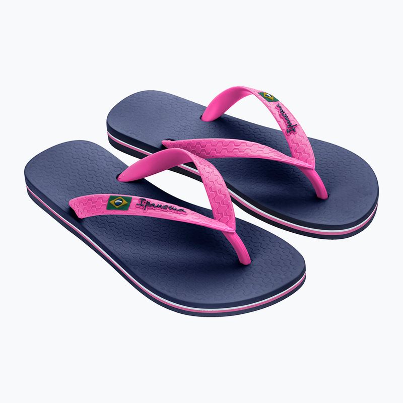 Ipanema Clas Brasil II tamsiai mėlynos ir rožinės spalvos moteriškos šlepetės 80408-20502 8