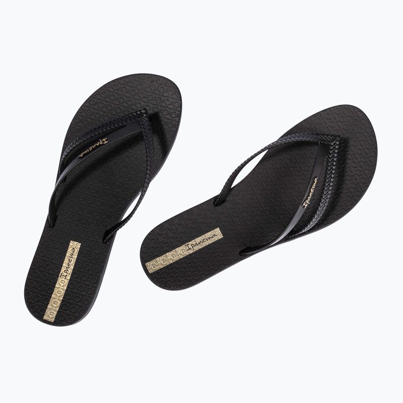 Moteriškos šlepetės per pirštą Ipanema Bossa black/black 8