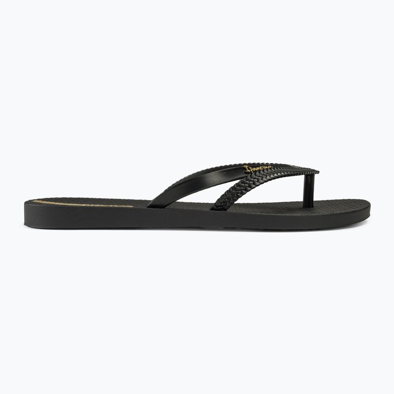 Moteriškos šlepetės per pirštą Ipanema Bossa black/black 2
