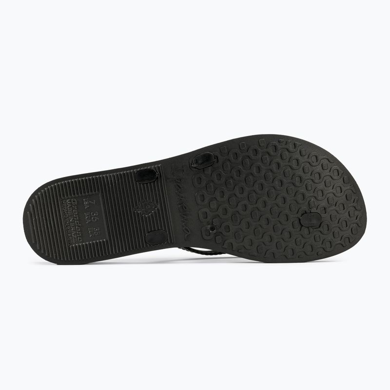 Moteriškos šlepetės per pirštą Ipanema Bossa black/black 4