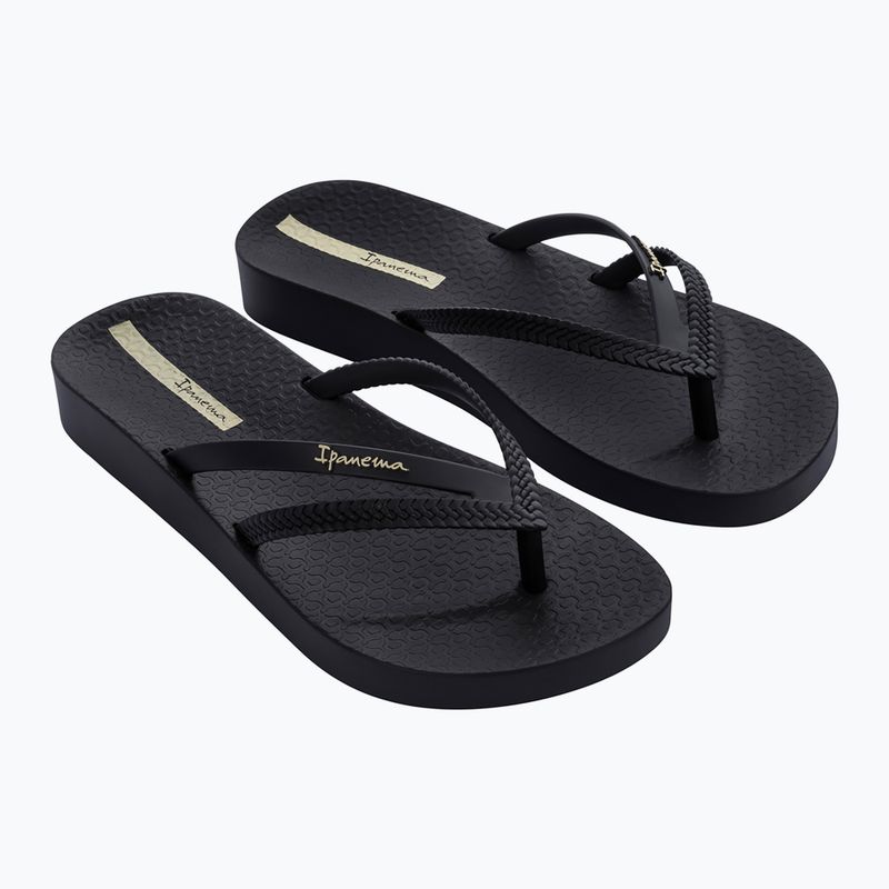 Moteriškos "Ipanema Bossa Soft V" juodos spalvos šlepetės
