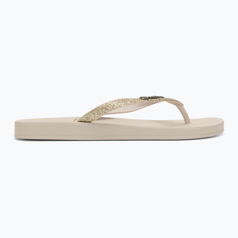 Moteriškos šlepetės per pirštą Ipanema Anatomica Lolita beige 2