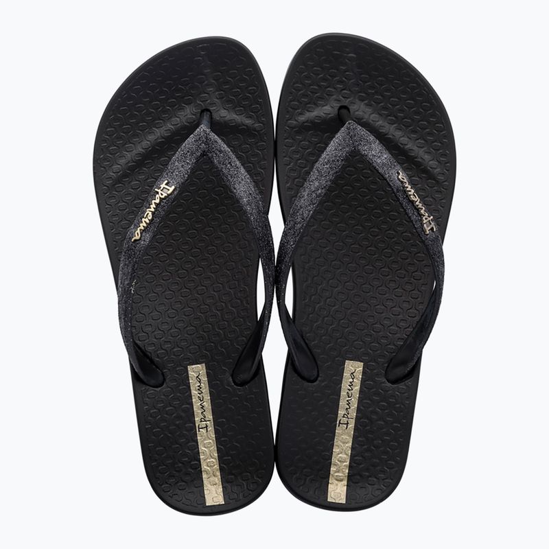 Moteriškos šlepetės per pirštą Ipanema Anatomica Lolita black 2