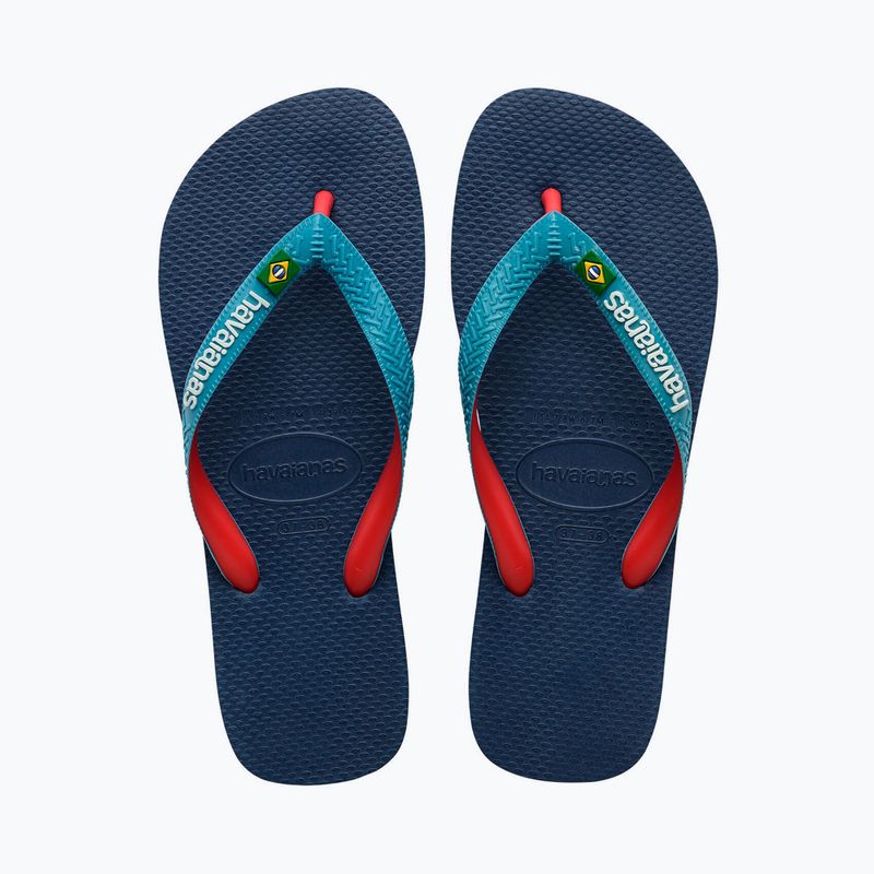 Havaianas Brasil Mix tamsiai mėlynos šlepetės H4123206 10