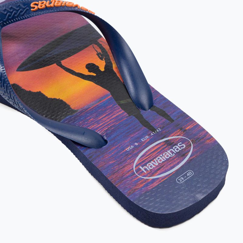 Vyriškos Havaianas Hype tamsiai mėlynos šlepetės H4127920 8