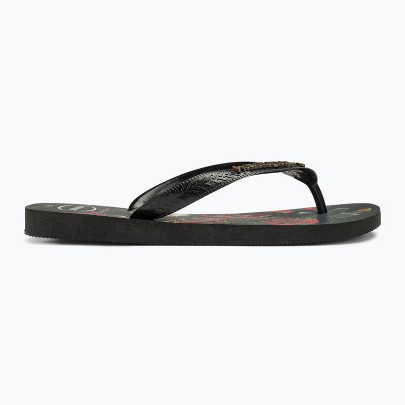 Vyriškos šlepetės per pirštą Havaianas Top Tribo black / black 2