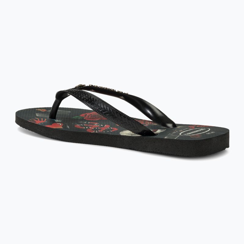 Vyriškos šlepetės per pirštą Havaianas Top Tribo black / black 3