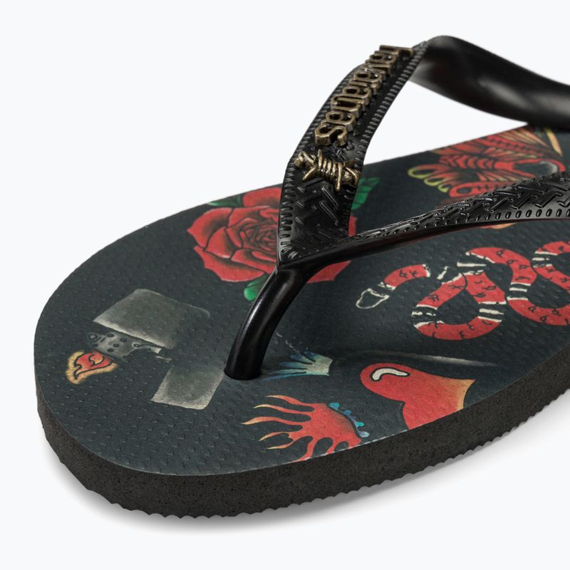 Vyriškos šlepetės per pirštą Havaianas Top Tribo black / black 7