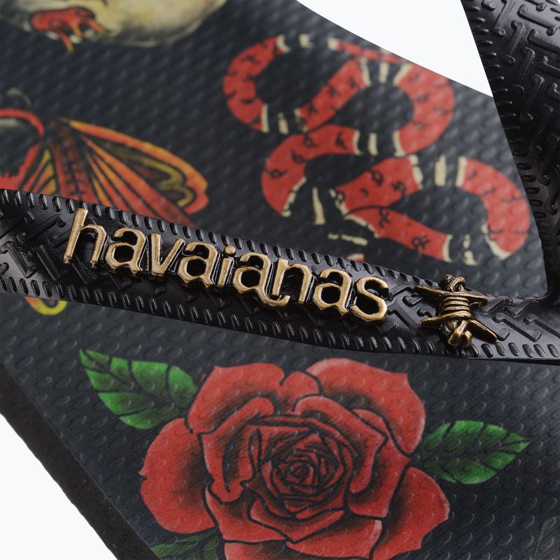 Vyriškos šlepetės per pirštą Havaianas Top Tribo black / black 14
