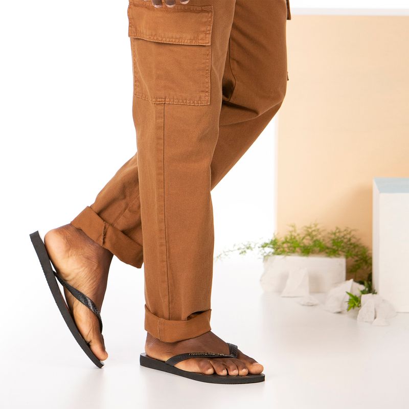 Vyriškos šlepetės per pirštą Havaianas Top Tribo black / black 15
