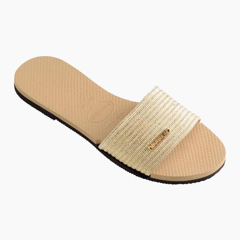 Moteriškos šlepetės Havaianas You Malta Metallic golden 8