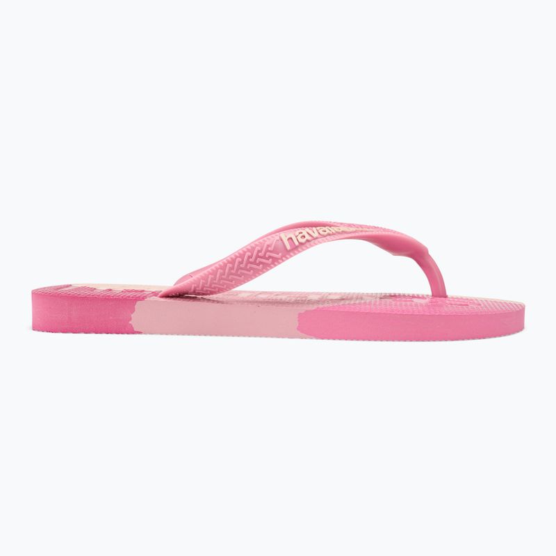 Šlepetės per pirštą Havaianas Top Logomania Colors II crystal rose 2