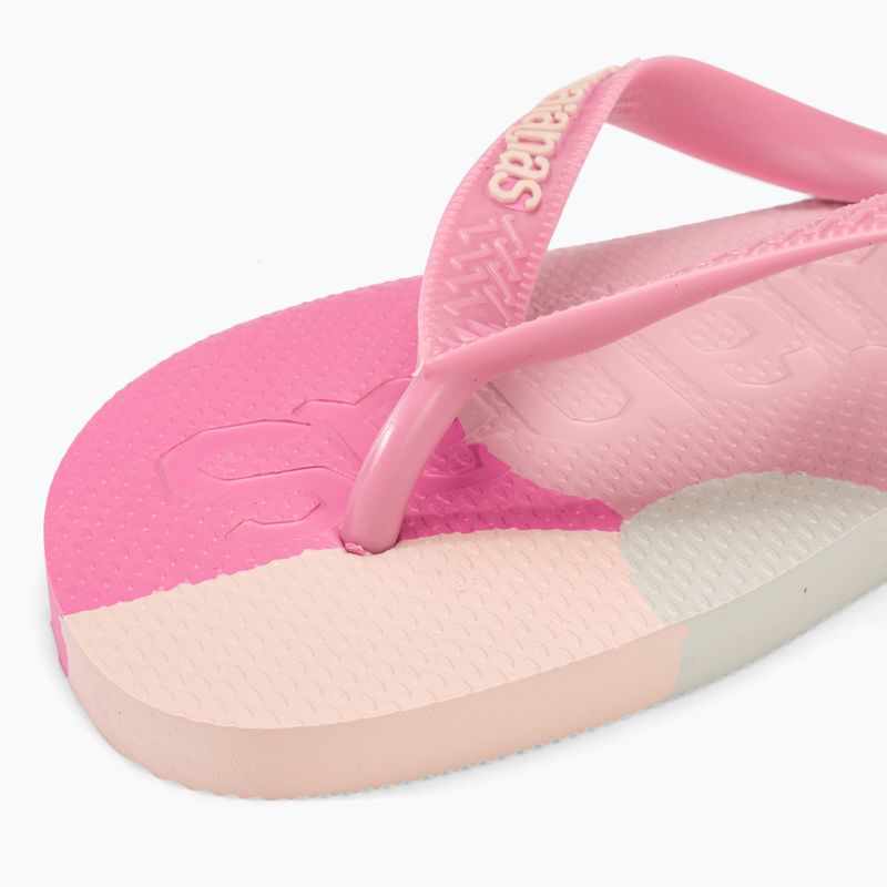 Šlepetės per pirštą Havaianas Top Logomania Colors II crystal rose 7