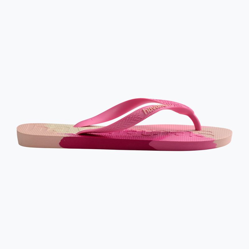 Šlepetės per pirštą Havaianas Top Logomania Colors II crystal rose 9