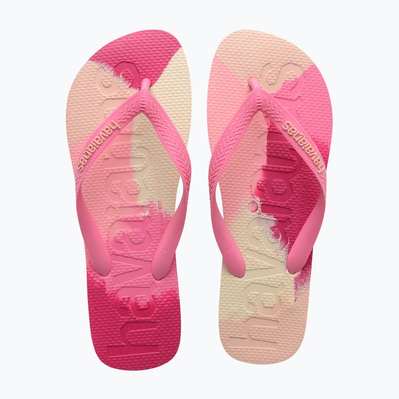 Šlepetės per pirštą Havaianas Top Logomania Colors II crystal rose 10
