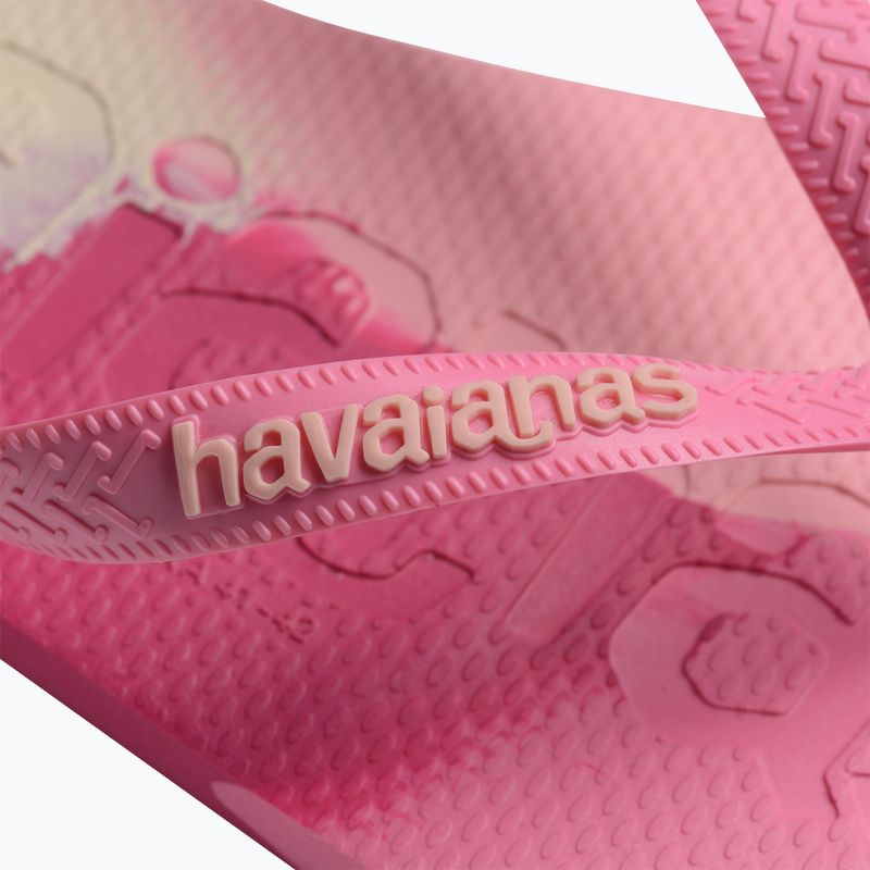 Šlepetės per pirštą Havaianas Top Logomania Colors II crystal rose 12