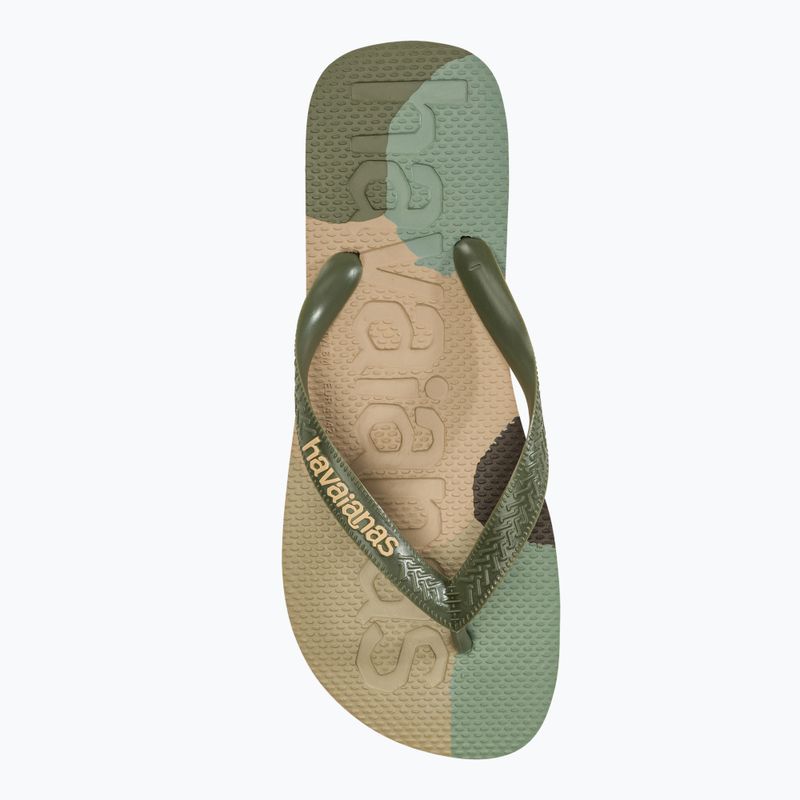 Šlepetės per pirštą Havaianas Top Logomania Colors II green 5