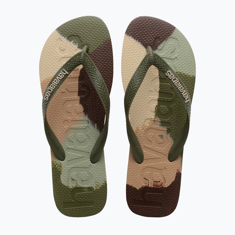 Šlepetės per pirštą Havaianas Top Logomania Colors II green 10