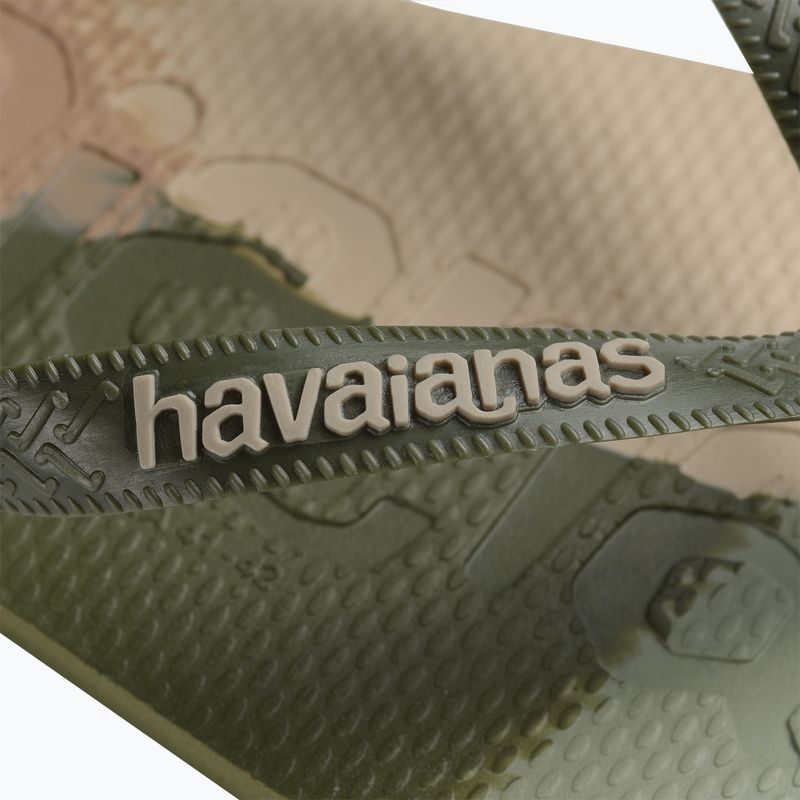 Šlepetės per pirštą Havaianas Top Logomania Colors II green 12