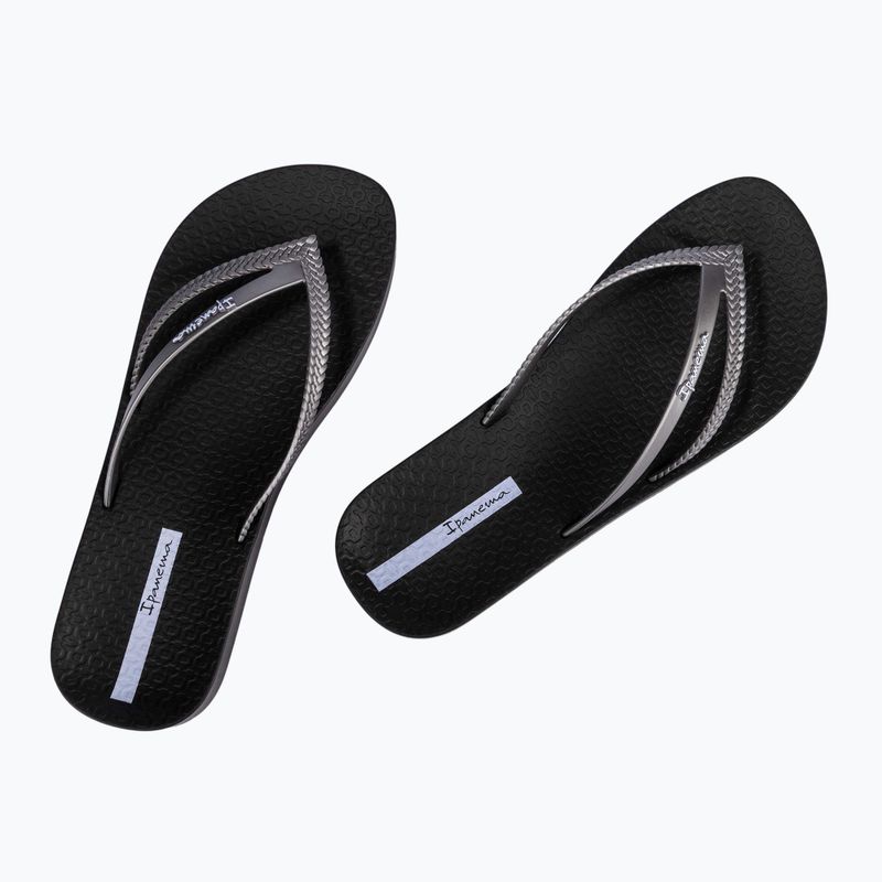 Moteriškos šlepetės per pirštą Ipanema Bossa Soft V black/silver 8