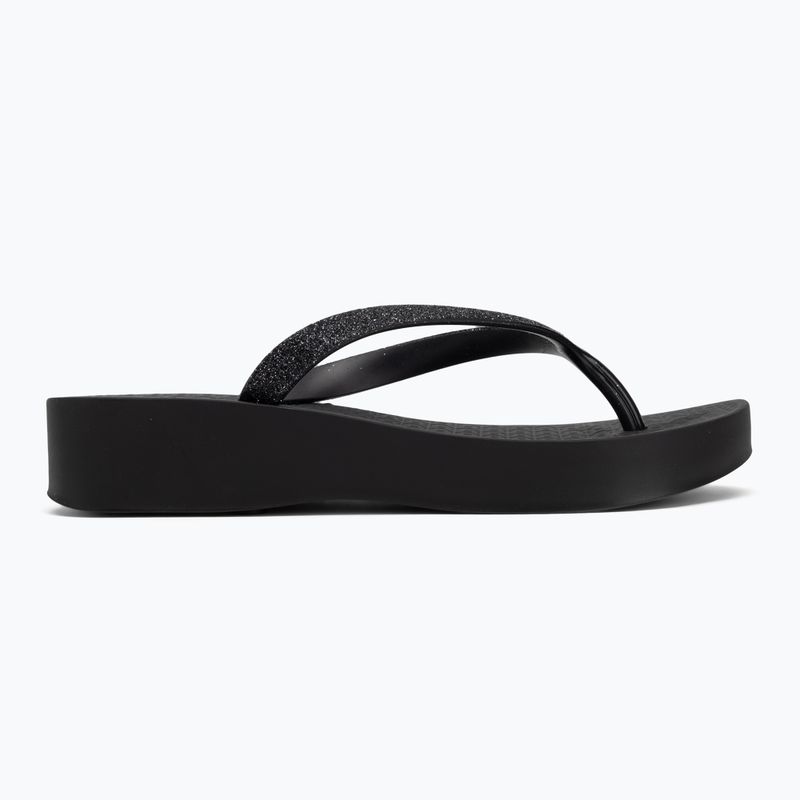 Moteriškos šlepetės per pirštą Ipanema Mesh Chic Plat black/glitter black 2