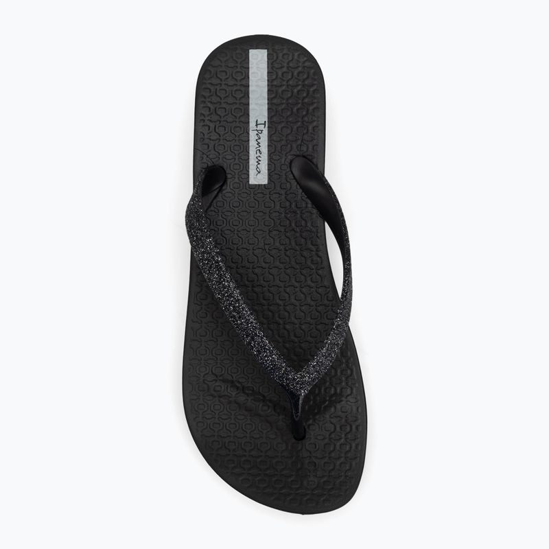 Moteriškos šlepetės per pirštą Ipanema Mesh Chic Plat black/glitter black 5