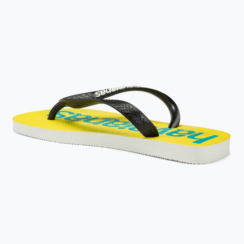 Šlepetės per pirštą Havaianas Top Logomania 2 white / black 3