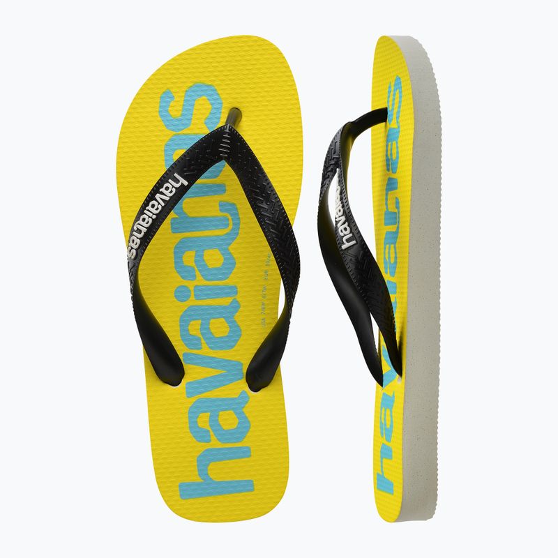 Šlepetės per pirštą Havaianas Top Logomania 2 white / black 11