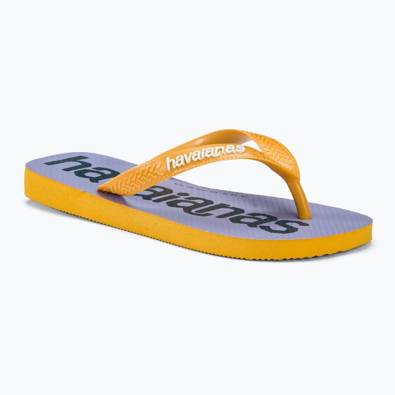 Šlepetės per pirštą Havaianas Top Logomania 2 pop yellow