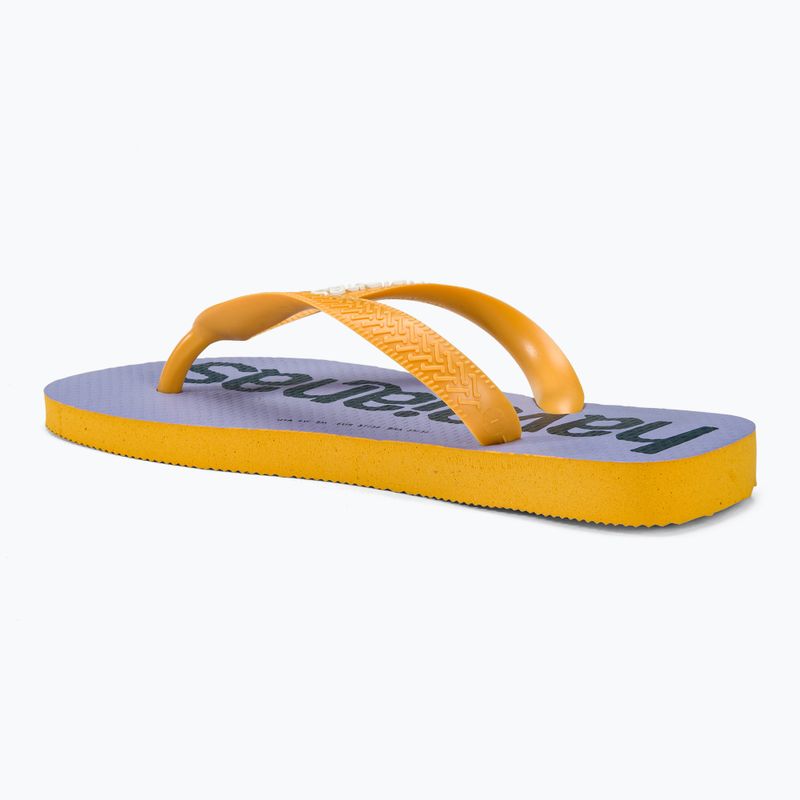 Šlepetės per pirštą Havaianas Top Logomania 2 pop yellow 3