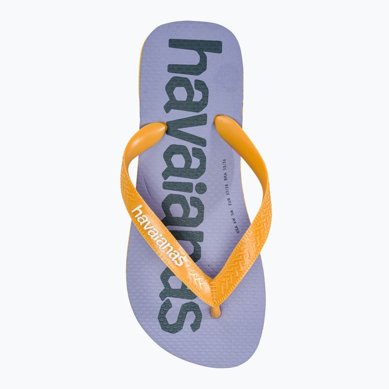 Šlepetės per pirštą Havaianas Top Logomania 2 pop yellow 5