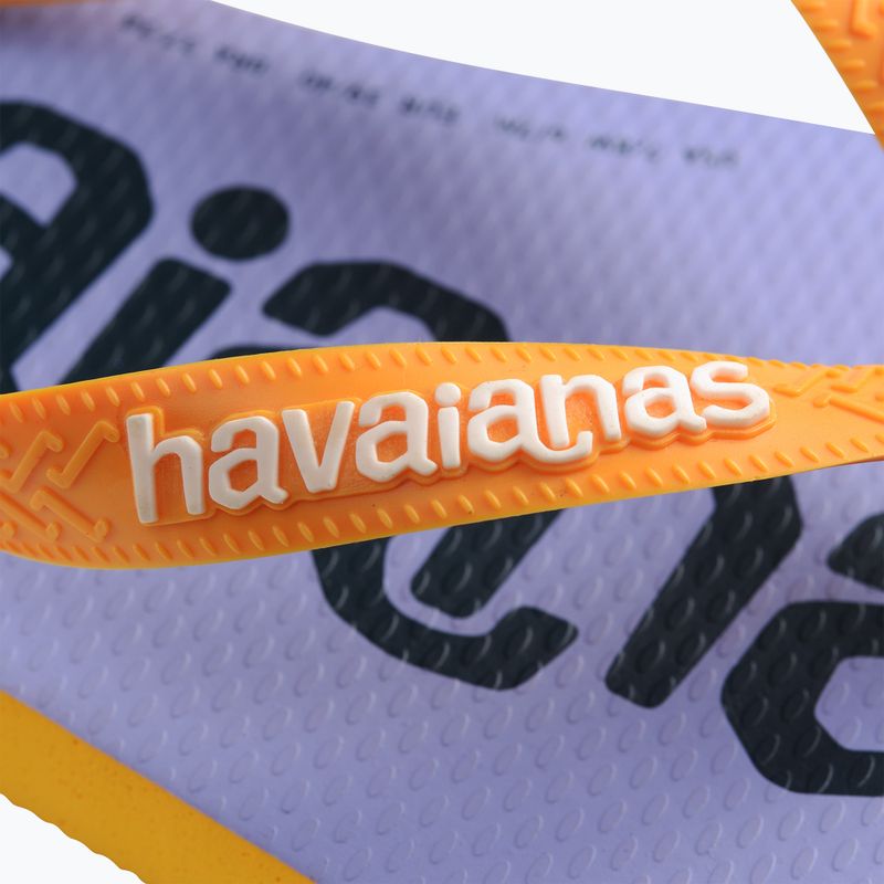 Šlepetės per pirštą Havaianas Top Logomania 2 pop yellow 12