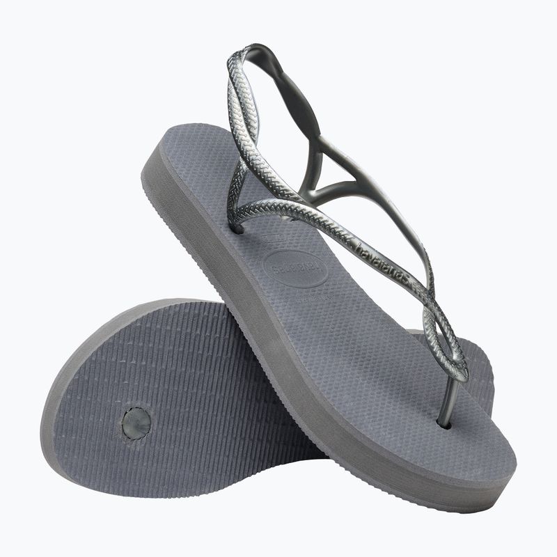 Moteriški sandalai Havaianas Luna Flatform grey steel 12