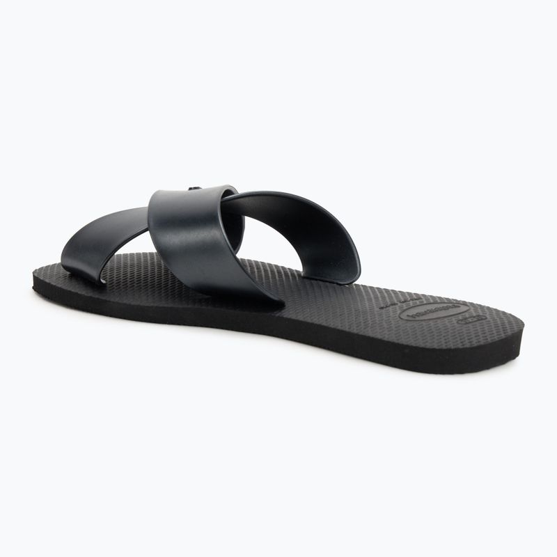 Moteriškos šlepetės Havaianas Aqua Metallic black 3