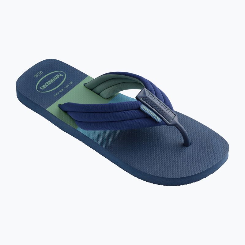 Vyriškos šlepetės per pirštą Havaianas Urban Print indigo blue 8