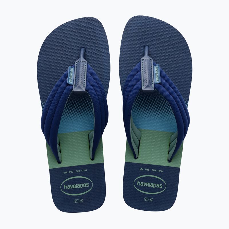 Vyriškos šlepetės per pirštą Havaianas Urban Print indigo blue 10