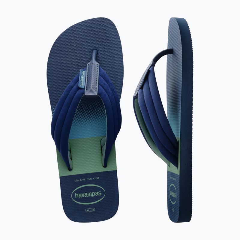 Vyriškos šlepetės per pirštą Havaianas Urban Print indigo blue 11